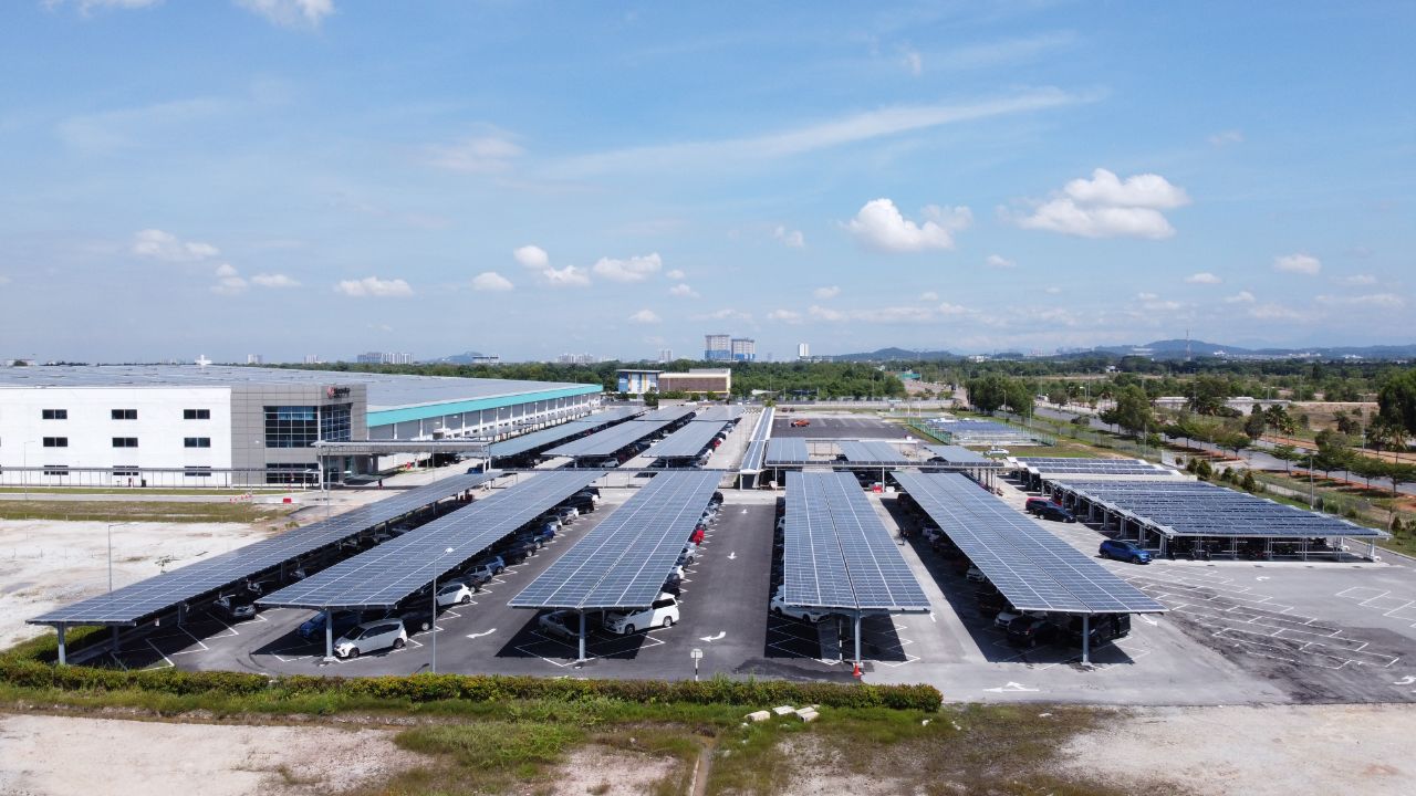  1,6MWp Chống thấm nước dự án sân bay năng lượng mặt trời